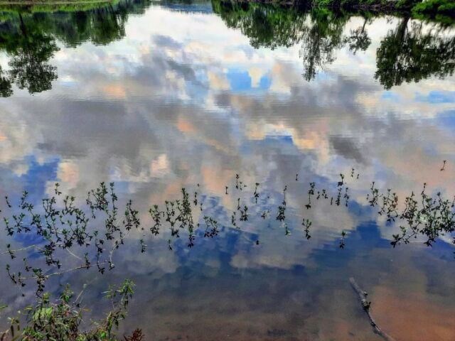 #reflection #ripple #clouds